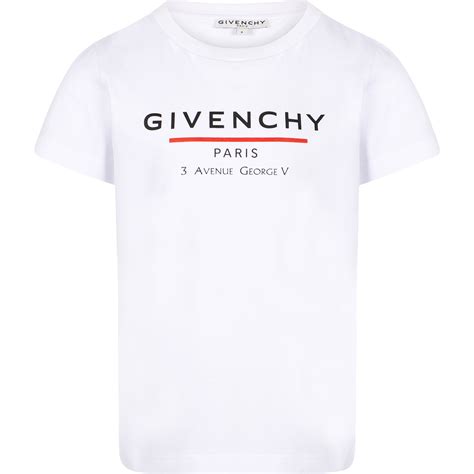 givenchy paris 3 avenue george v t shirt|givenchy graphic crewneck t shirt.